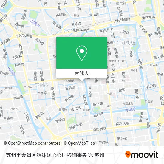 苏州市金阊区源沐观心心理咨询事务所地图