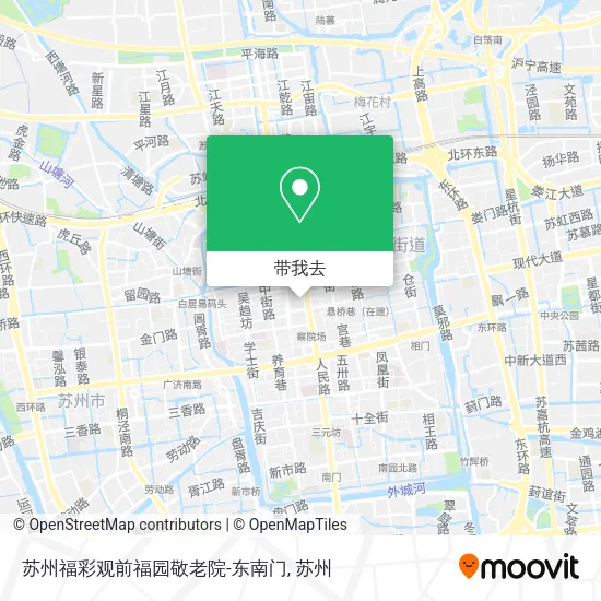 苏州福彩观前福园敬老院-东南门地图