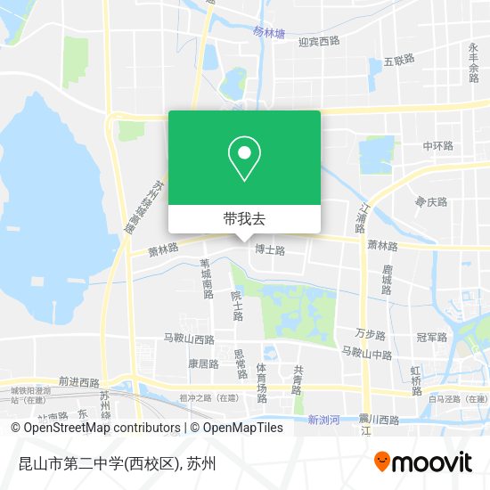昆山市第二中学(西校区)地图