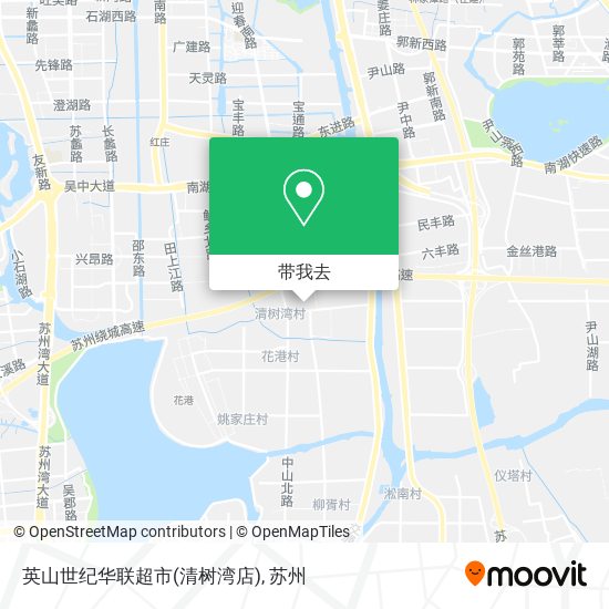 英山世纪华联超市(清树湾店)地图