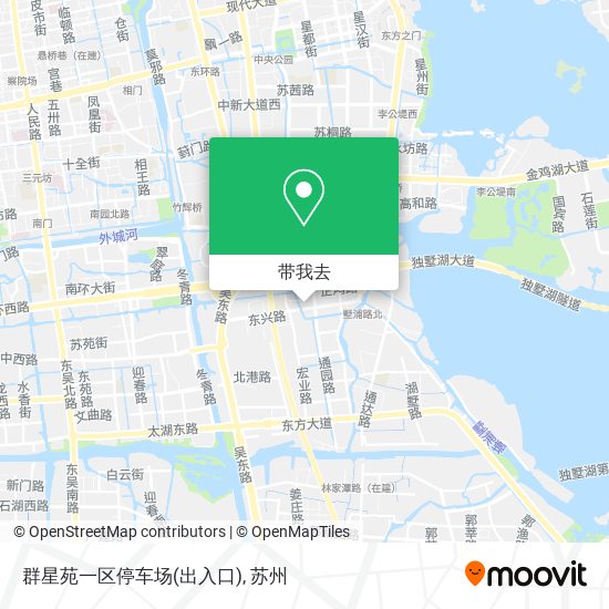 群星苑一区停车场(出入口)地图