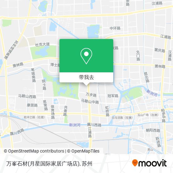 万峯石材(月星国际家居广场店)地图