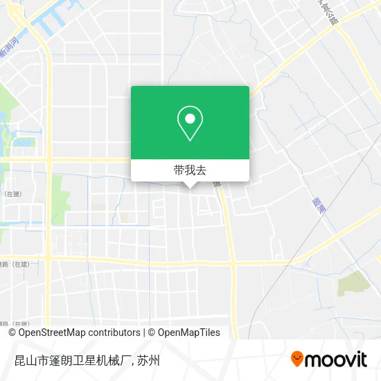 昆山市篷朗卫星机械厂地图