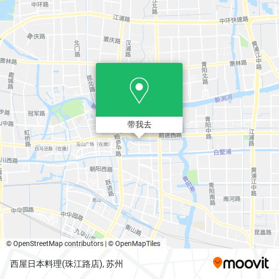 西屋日本料理(珠江路店)地图