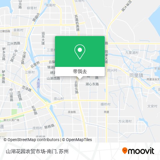 山湖花园农贸市场-南门地图