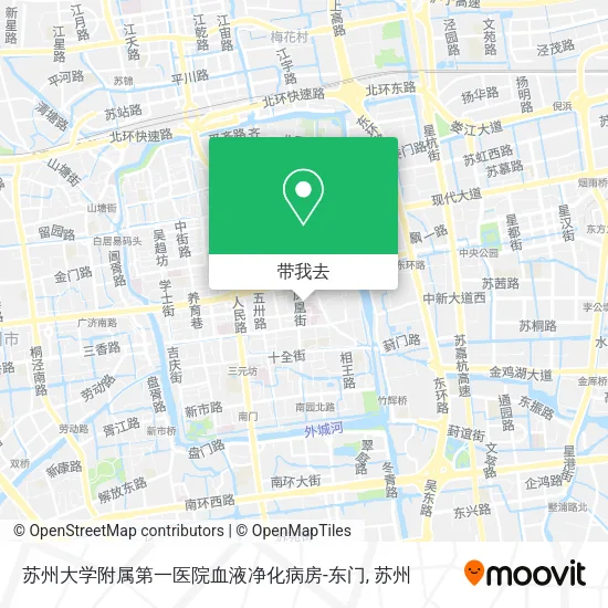 苏州大学附属第一医院血液净化病房-东门地图