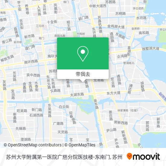 苏州大学附属第一医院广慈分院医技楼-东南门地图