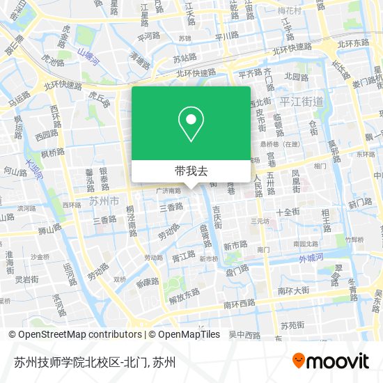 苏州技师学院北校区-北门地图