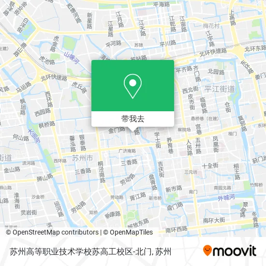 苏州高等职业技术学校苏高工校区-北门地图