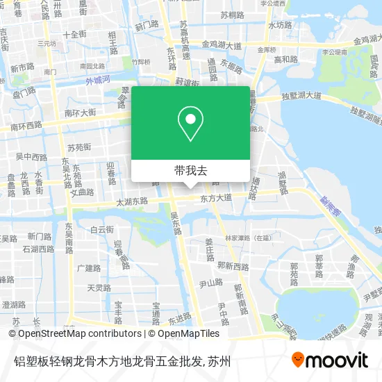 铝塑板轻钢龙骨木方地龙骨五金批发地图