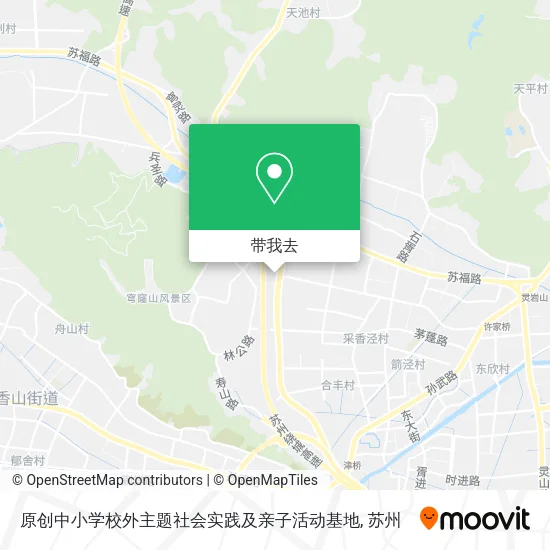 原创中小学校外主题社会实践及亲子活动基地地图