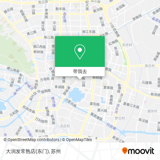 大润发常熟店(东门)地图