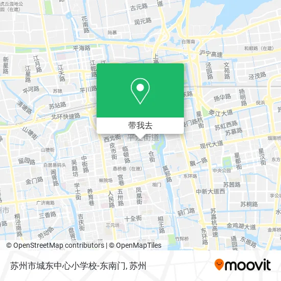苏州市城东中心小学校-东南门地图