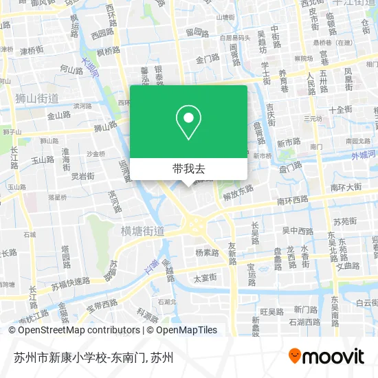 苏州市新康小学校-东南门地图