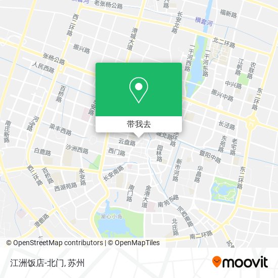 江洲饭店-北门地图