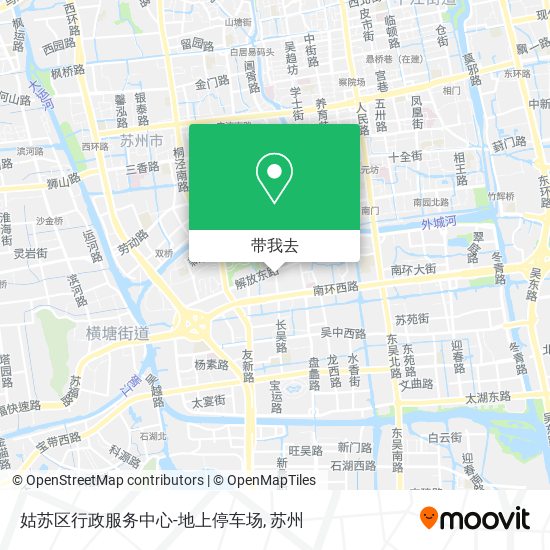 姑苏区行政服务中心-地上停车场地图