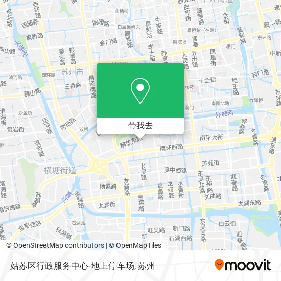 姑苏区行政服务中心-地上停车场地图