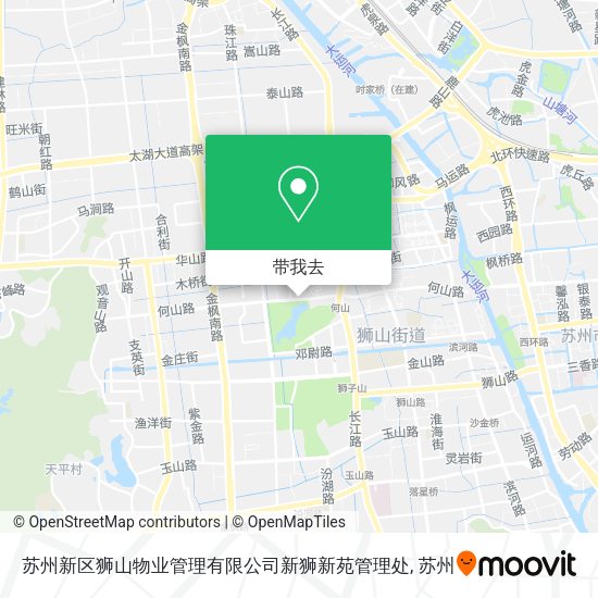 苏州新区狮山物业管理有限公司新狮新苑管理处地图