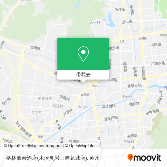 格林豪泰酒店(木渎灵岩山港龙城店)地图