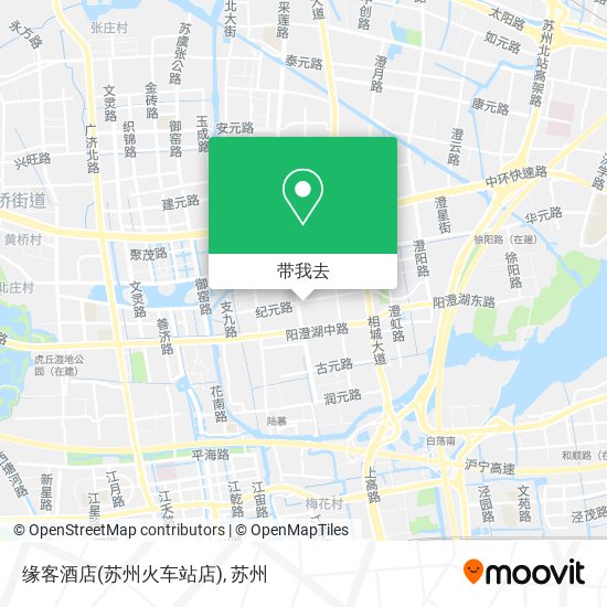 缘客酒店(苏州火车站店)地图