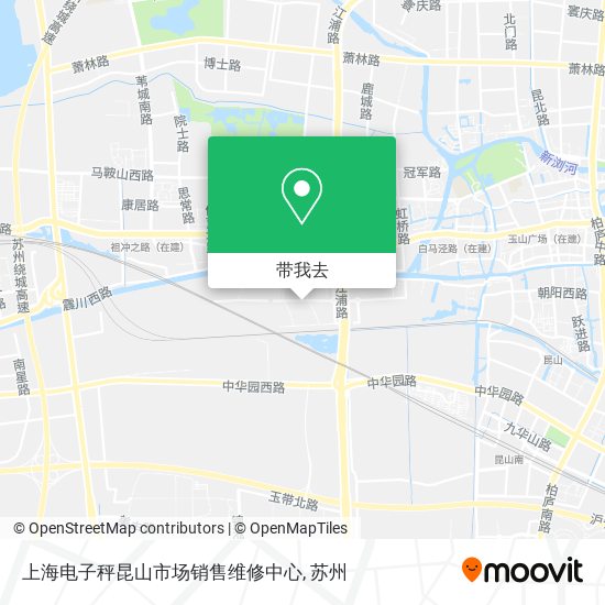 上海电子秤昆山市场销售维修中心地图