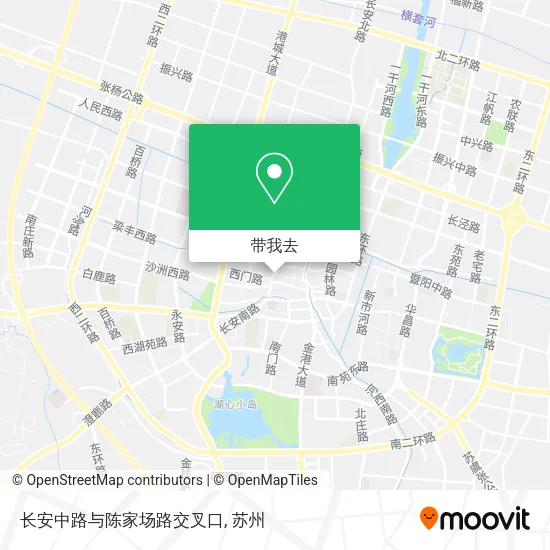 长安中路与陈家场路交叉口地图