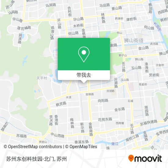 苏州东创科技园-北门地图
