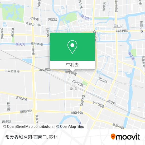 常发香城名园-西南门地图