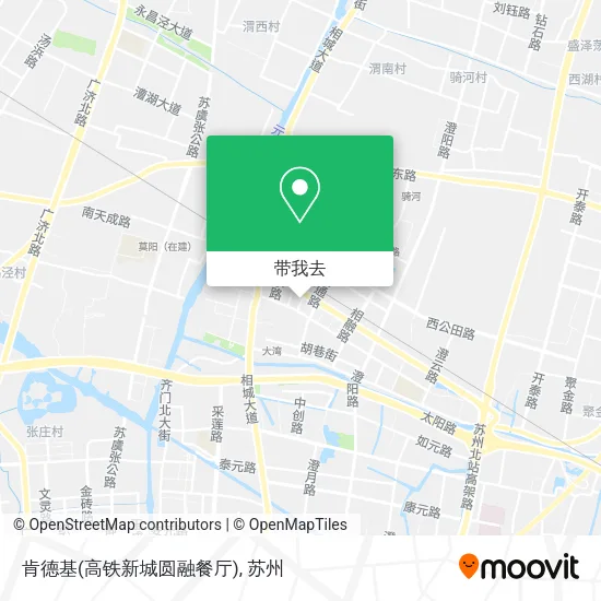 肯德基(高铁新城圆融餐厅)地图