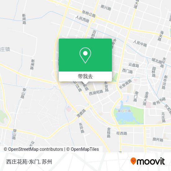 西庄花苑-东门地图