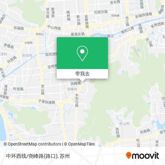 中环西线/尧峰路(路口)地图