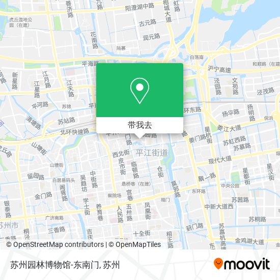 苏州园林博物馆-东南门地图