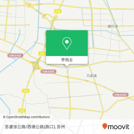 苏虞张公路/西塘公路(路口)地图