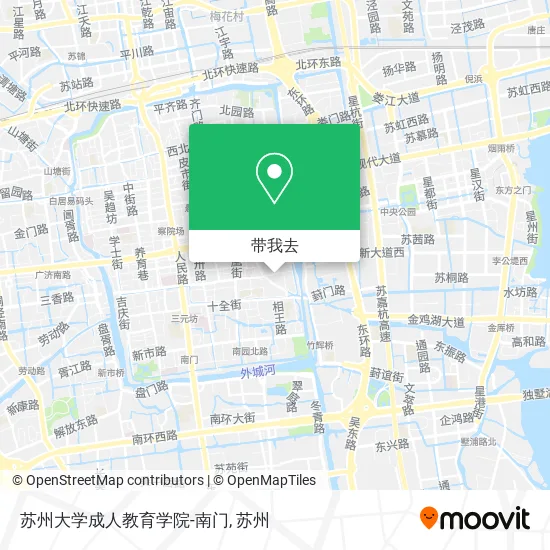 苏州大学成人教育学院-南门地图