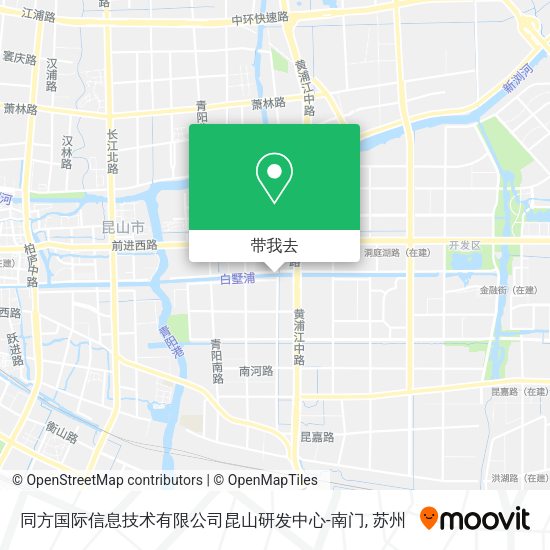 同方国际信息技术有限公司昆山研发中心-南门地图