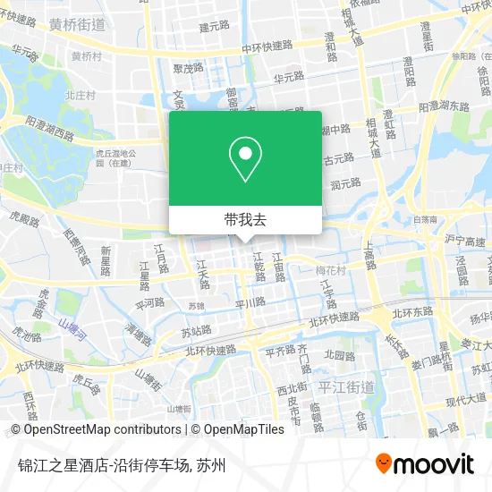 锦江之星酒店-沿街停车场地图