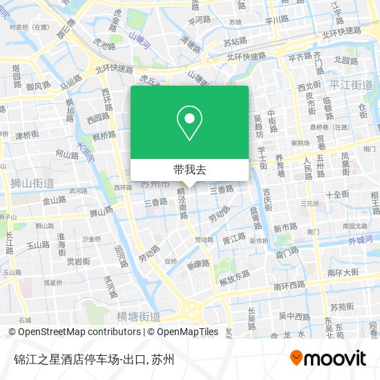 锦江之星酒店停车场-出口地图