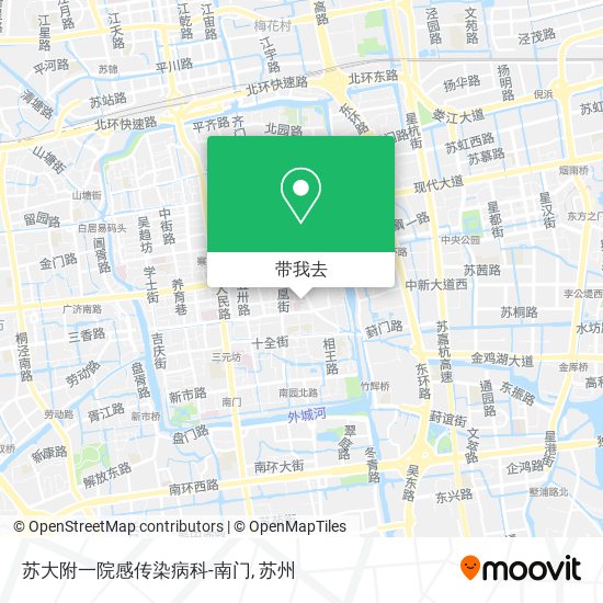 苏大附一院感传染病科-南门地图