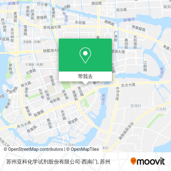 苏州亚科化学试剂股份有限公司-西南门地图