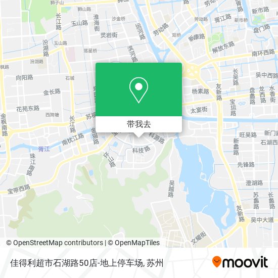 佳得利超市石湖路50店-地上停车场地图