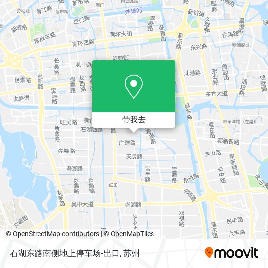 石湖东路南侧地上停车场-出口地图