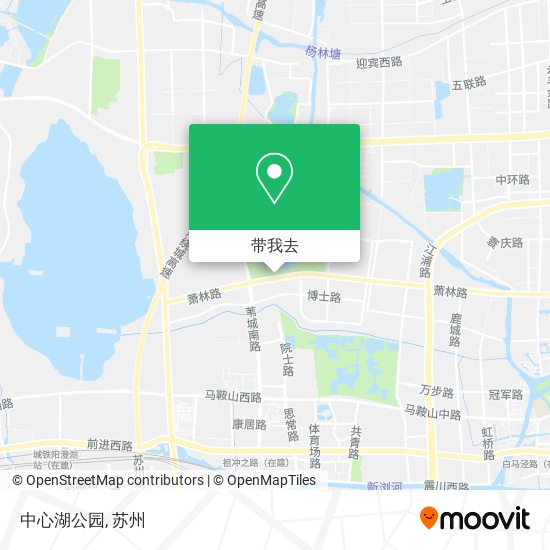 中心湖公园地图