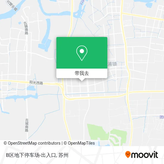 B区地下停车场-出入口地图