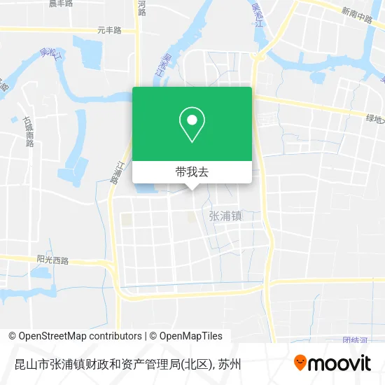 昆山市张浦镇财政和资产管理局(北区)地图