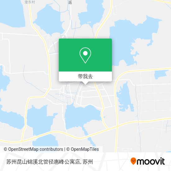 苏州昆山锦溪北管径惠峰公寓店地图
