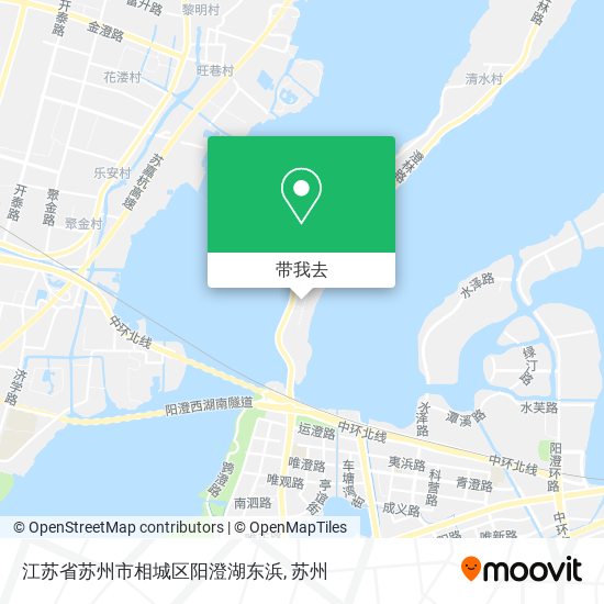 江苏省苏州市相城区阳澄湖东浜地图