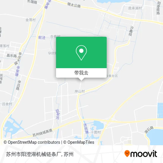 苏州市阳澄湖机械链条厂地图
