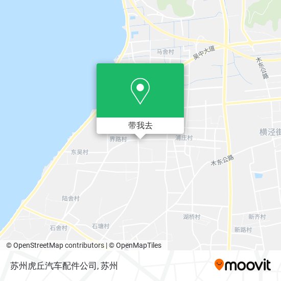 苏州虎丘汽车配件公司地图