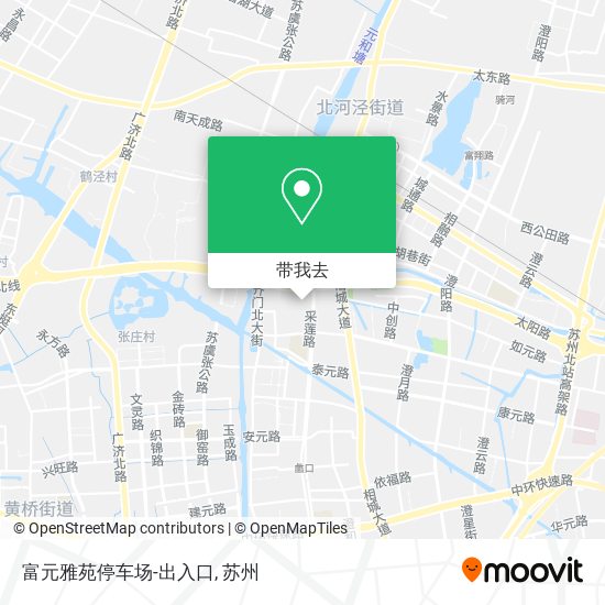 富元雅苑停车场-出入口地图