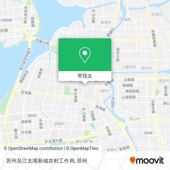 苏州吴江太湖新城农村工作局地图